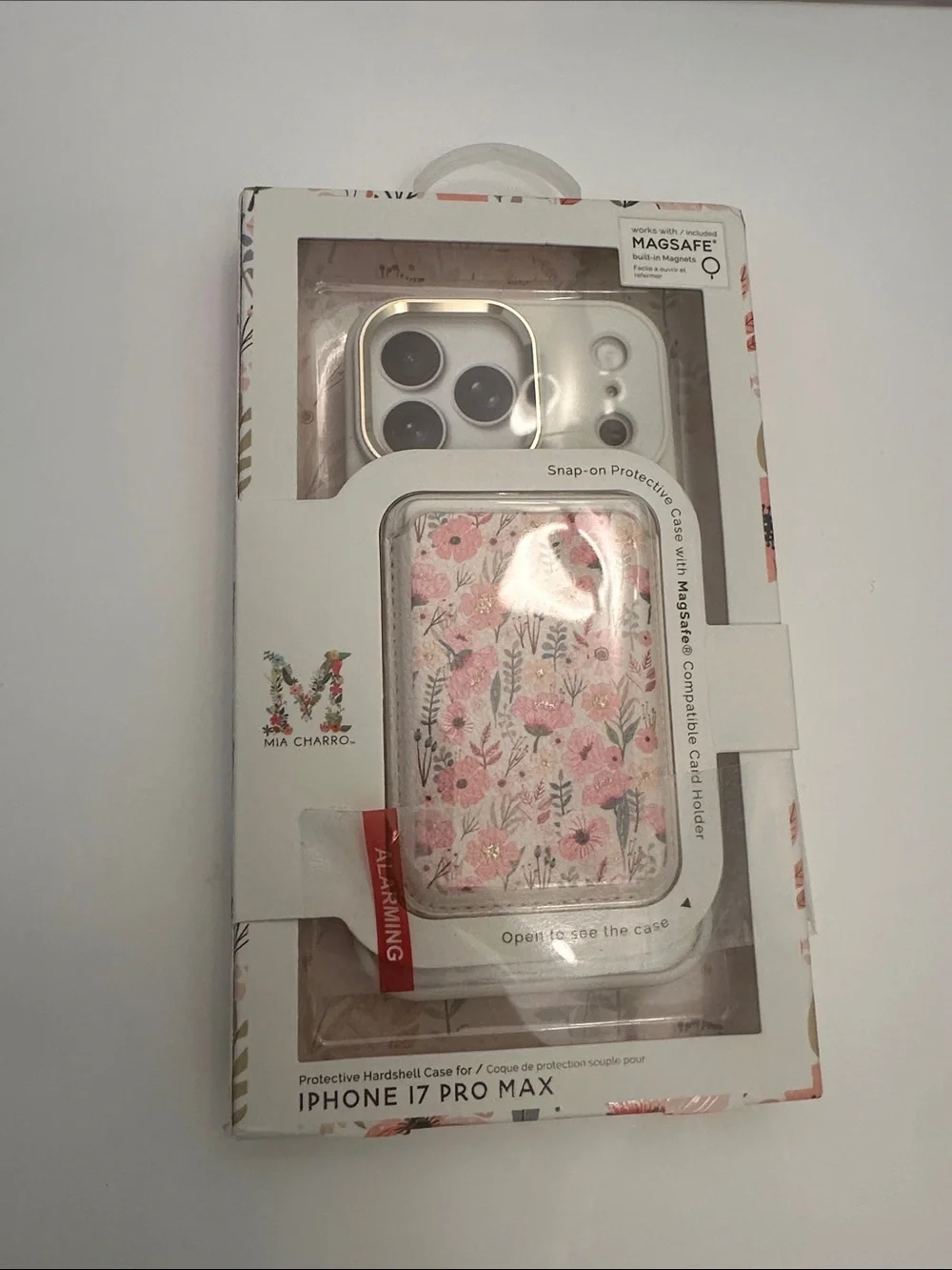 Pink Floral MagSafe Compatible Case for iPhone 17 Pro Max